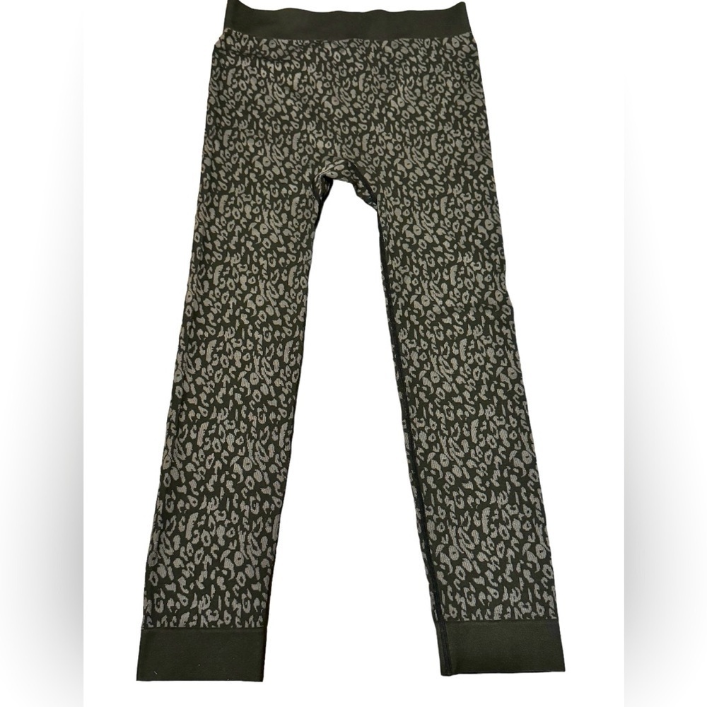 Steve Madden Leggings Womens Size XL Animal Print Black Gray Yoga